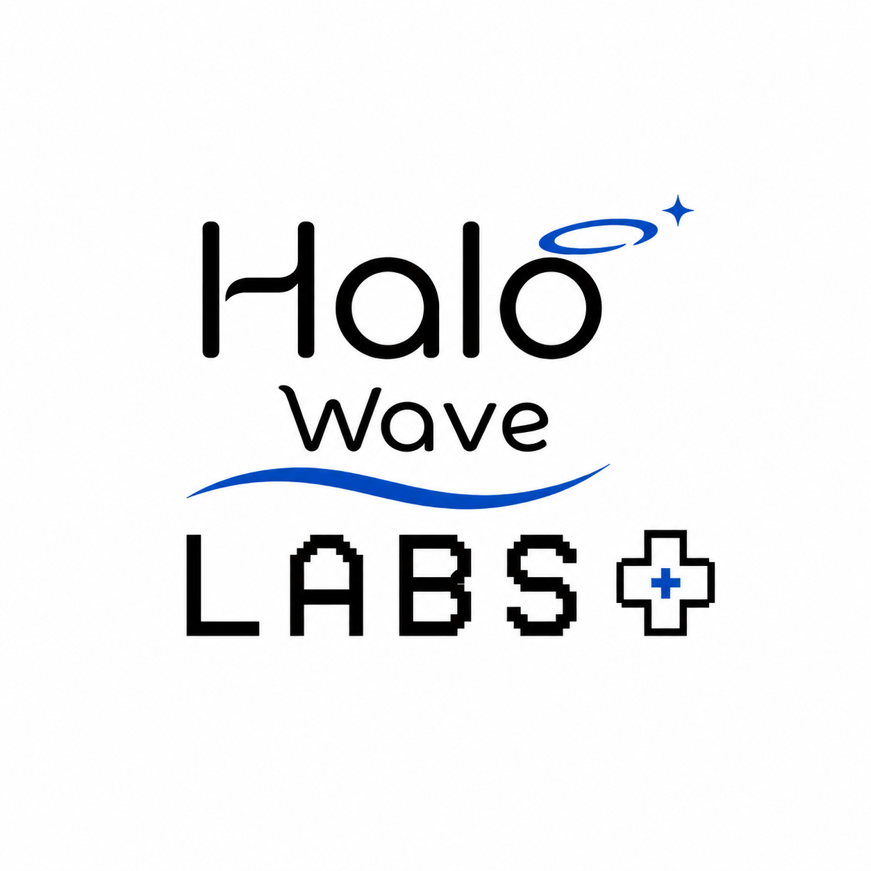 Halo Wave Labs — Secondary full logo
